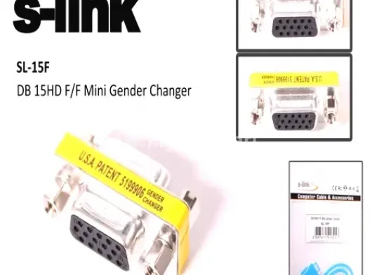 S-LINK SL-15F 15 Pin (F/F) Vga Metal Çevirici