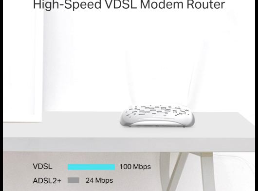 TP-LINK TD-W9950, 4 Port, 2.4Ghz Wifi, 300Mbps, 2xAnten, VDSL2, ADSL2 MODEM