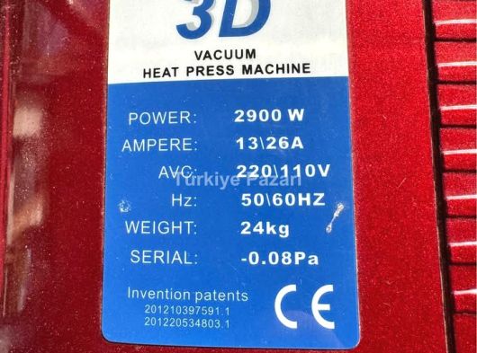 Heat press 3d baskı makinesi