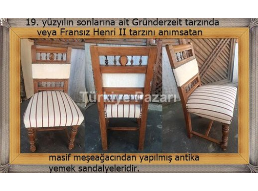 VİNTAGE ÖZEL TASARIM NADİDE 2 adet sandalye beylerbeyi yalı ürünü