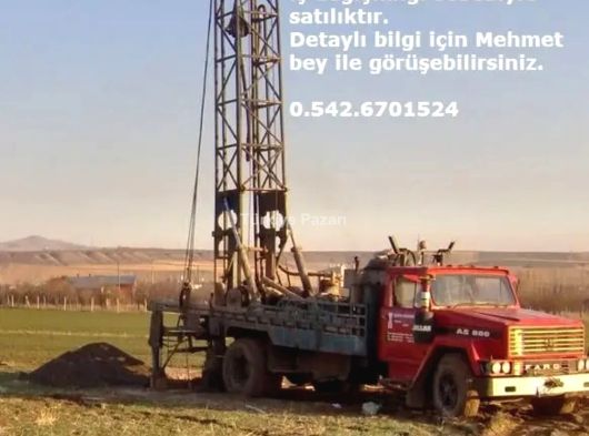 As-800 kamyon üzerine monteli rotary sistemli satılık su sondaj makinası