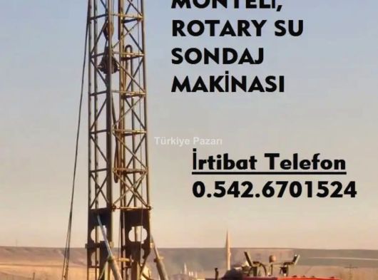 As-800 kamyon üzerine monteli rotary sistemli satılık su sondaj makinası