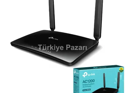 TP-LINK ARCHER-MR400 1500Mbps 4 Port Kablosuz-Ethernet 4G LTE Dual Band Sim Kartlı Router