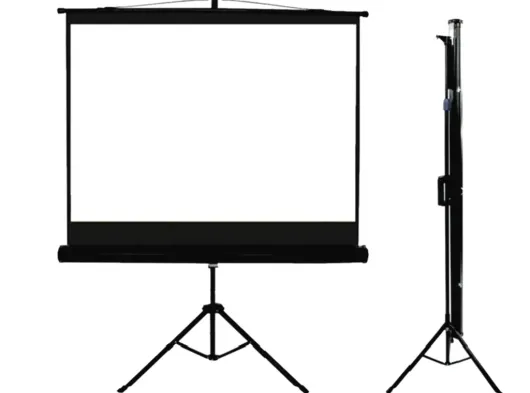 Codegen TX-18 TRIPOD PROJEKSİYON PERDESİ 180X180 (Arkası Siyah Fonlu - Taşınabilir Ayaklı Model)