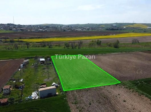 EİDS ONAYLI ÇORLU SARILARDA SATILIK TEK TAPU RESMİ YOLA CEPHE TARLA FIRSAT FİYATA