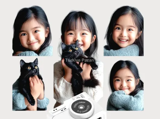 Taşınabilir Cep Boy Dijital Kamera LED Işıklı 1080P Video Çekim Yeni Nesil