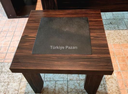 AHŞAP OFİS TAKIMI DERİ SÜMEN DETAYLI