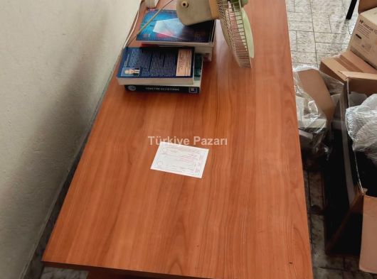 AHŞAP OFİS TAKIMI DERİ SÜMEN DETAYLI