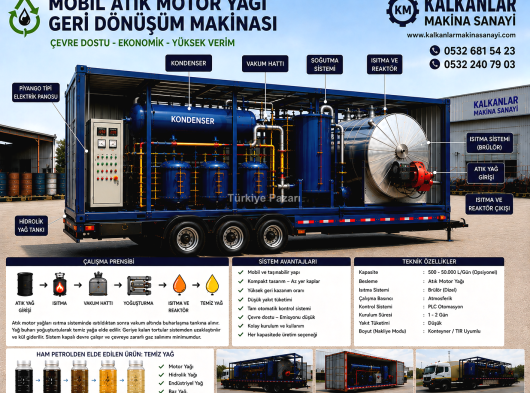 Trailer-mounted crude oil refinery kalkanlar makina