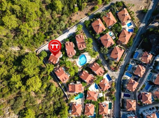TT EMLAK MARMARİS ARMUTALANDA 3+1 BAHÇELİ HAVUZLU DUBLEKS DAİRE