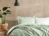 Özdilek Çift Kişilik Ranforce Nevresim Takımı Trioline Yeşil
