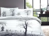 Özdilek Çift Kişilik Ranforce Nevresim Takımı Wood Mor