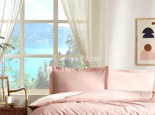 Özdilek Çift Kişilik Ranforce Nevresim Takımı Colourist Toprak Sütlü Kahve