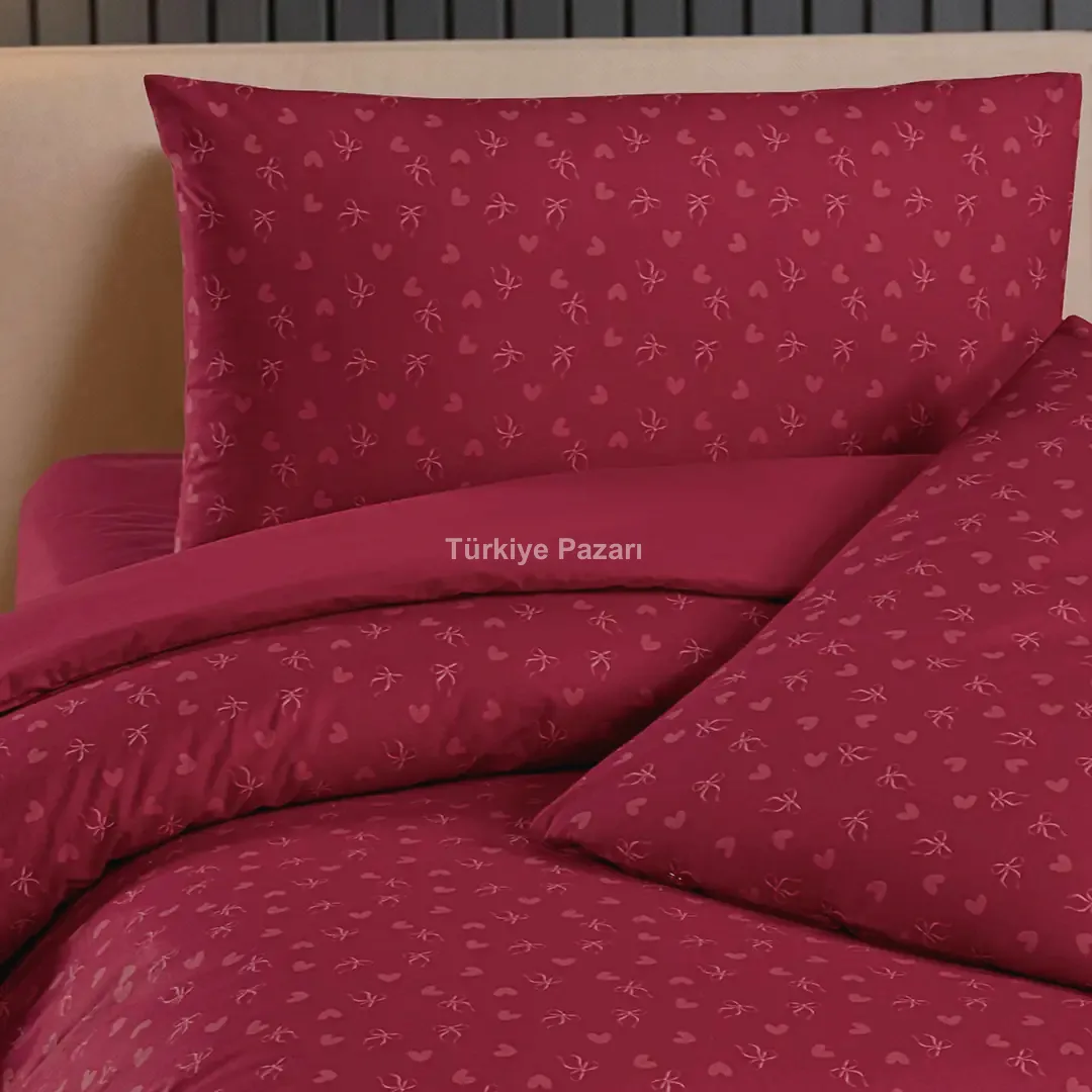 Prive Cherry Çift Kişilik Nevresim Takımı