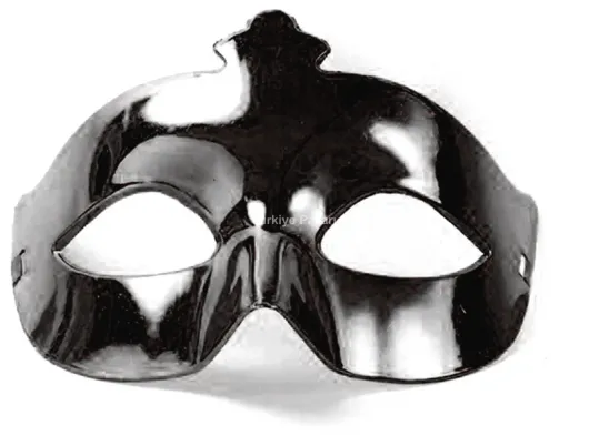 Siyah Renk Masquerade Kostüm Partisi Venedik B Maskesi