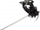 Siyah Işıltılı Tutmalı Fotoğraf Çekimi Maskesi 18x29 cm