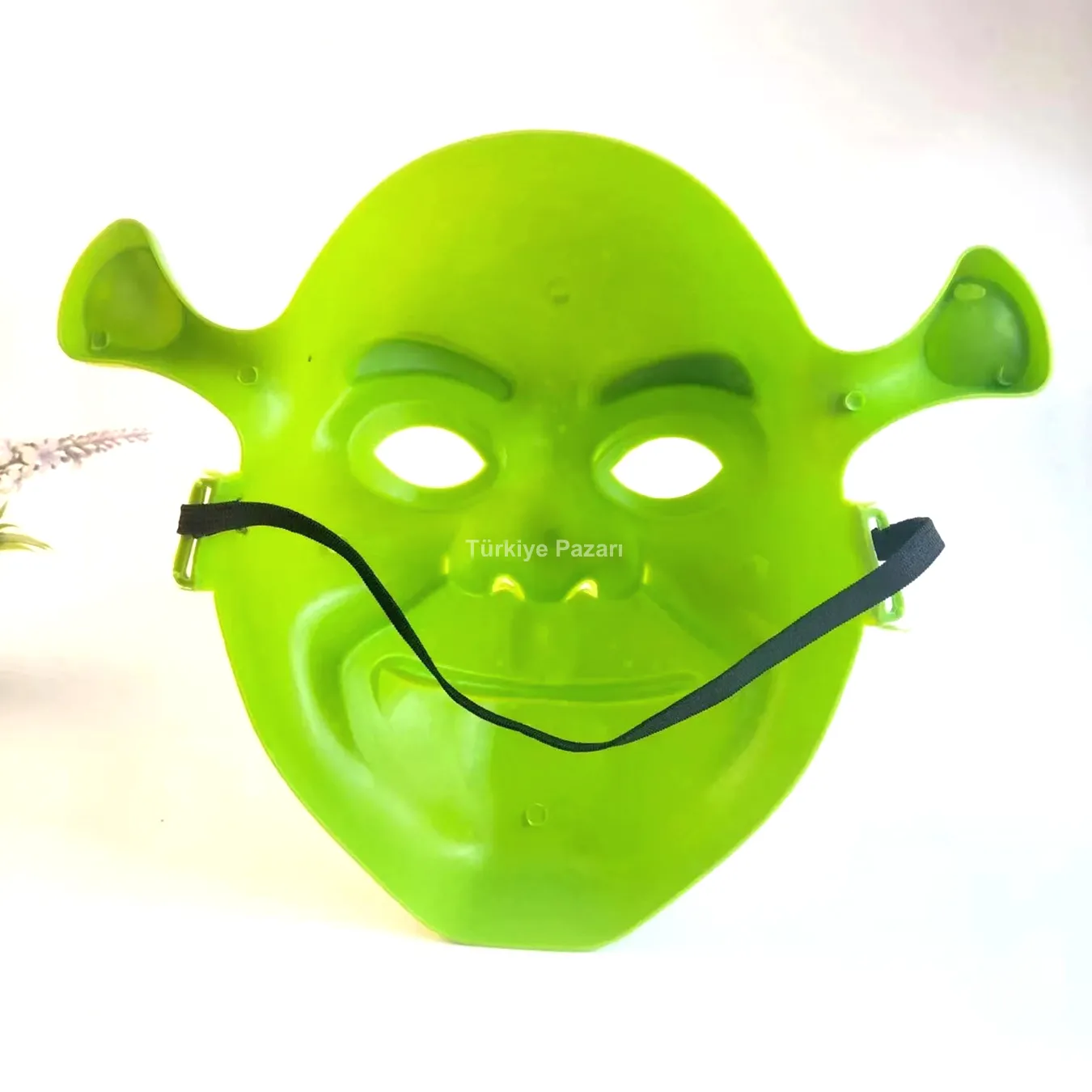 Yeşil Shrek Maskesi 21x25 cm