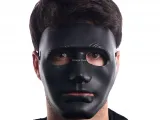 Lüks Kırmızı Tüylü Taşlı B Maskesi