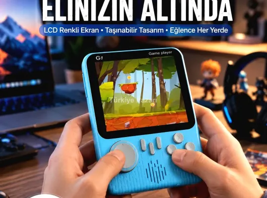 3.5 İnç Mini Atari Taşınabilir Oyun Konsolu 666 Adet Retro Oyun Yeni Nesil