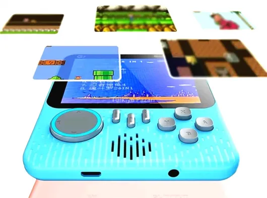 3.5 İnç Mini Atari Taşınabilir Oyun Konsolu 666 Adet Retro Oyun Yeni Nesil