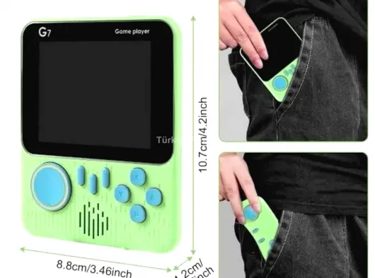 3.5 İnç Mini Atari Taşınabilir Oyun Konsolu 666 Adet Retro Oyun Yeni Nesil
