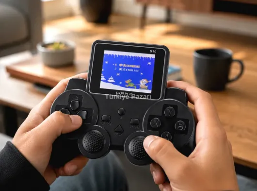 Şarjlı Retro Gamepad Oyun Konsolu 520 Oyunlu TV Çıkışlı El Konsolu