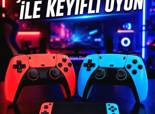 Oyun Konsolu Kablosuz Kontrolcülü Retro Oyun Eğlence Sistemi