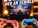 3D 4K 2000 Oyunlu Game Stick Oyun Konsolu Çift Konsol