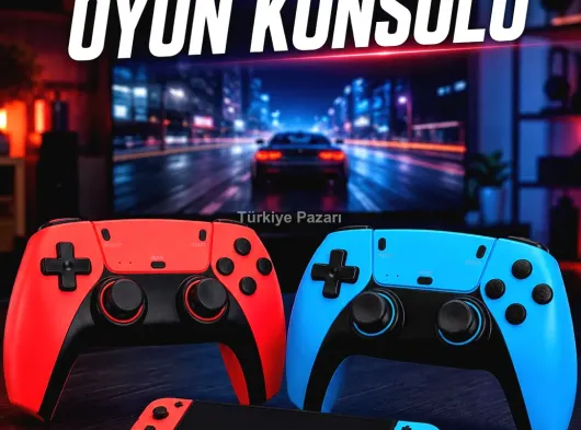 Kablosuz Oyun Konsolu HDMI Çıkışlı Çift Kontrolcülü Retro Oyun Seti