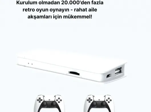 3D ve 4K Görüntü Kaliteli Çok Oyunculu Retro Oyun Konsolu