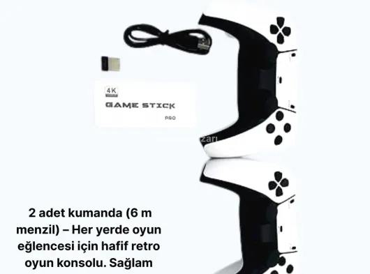 3D ve 4K Görüntü Kaliteli Çok Oyunculu Retro Oyun Konsolu