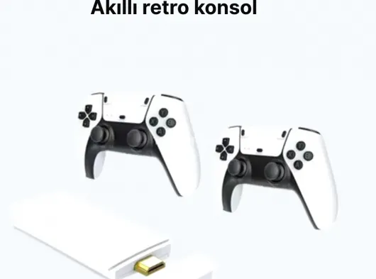 3D ve 4K Görüntü Kaliteli Çok Oyunculu Retro Oyun Konsolu