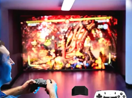 Joystick Çift Kollu Oyun Kolu Retro Oyun Yüksek Çözünürlüklü 3D Game