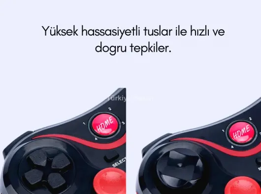 Yüksek Hassasiyetli Kablosuz Oyun Kolu PC ve Mobil Uyumlu