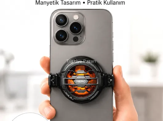 Mobil Oyunlar İçin Serinletici Telefon Fanı | Sessiz Çalışma | Geniş Kıskaçlı Tasarım Yeni Nesil