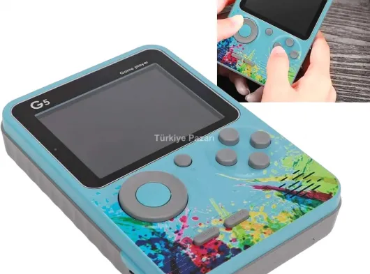 3 İnç Ekran 500 Oyunlu Game Box Mini Taşınabilir Oyun Konsolu