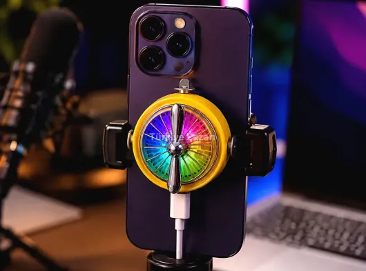 Telefon İçin RGB LED Manyetik Soğutma Fanı