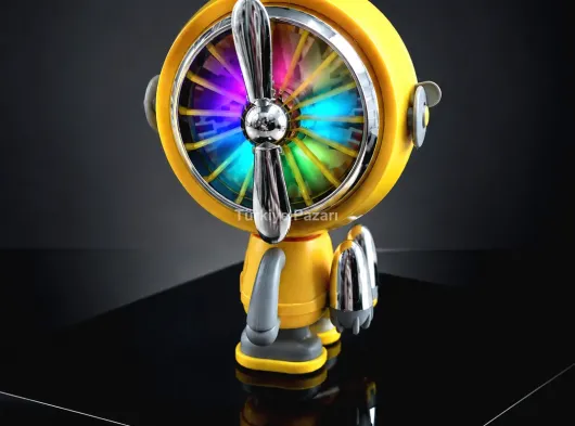 RGB Işıklı Manyetik Telefon Oyun Soğutucu Fan
