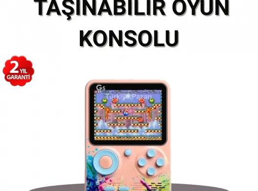 500 Klasik Oyunlu Retro Oyun Konsolu Taşınabilir ve TV Bağlantılı