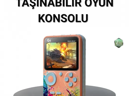 Retro Taşınabilir Oyun Konsolu 500 Klasik Oyunlu, 3.0 İnç Renkli Ekran