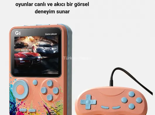 Retro Taşınabilir Oyun Konsolu 500 Klasik Oyunlu, 3.0 İnç Renkli Ekran