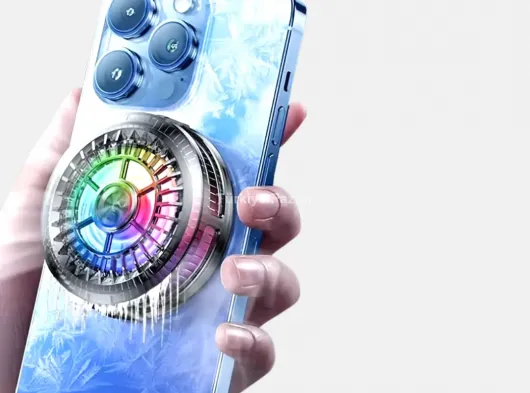 Telefon Soğutucu Fan RGB Işık Mobil Gaming İçin Süper Soğutma