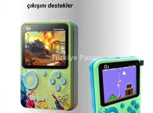 TV Bağlantılı 500 Oyunlu Mini Gameboy Konsol