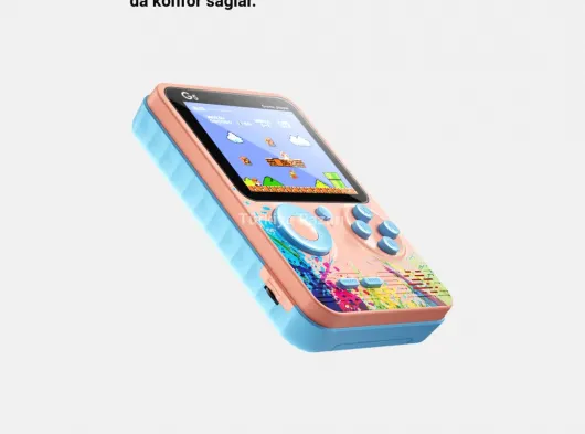Mini Retro Oyun Konsolu 500 Oyunlu 3.0 İnç Ekran ve Şarjlı Batarya
