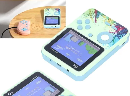 Game Box Oyun Konsolu 500 Retro Oyunlu Mini Taşınabilir 3 İnç