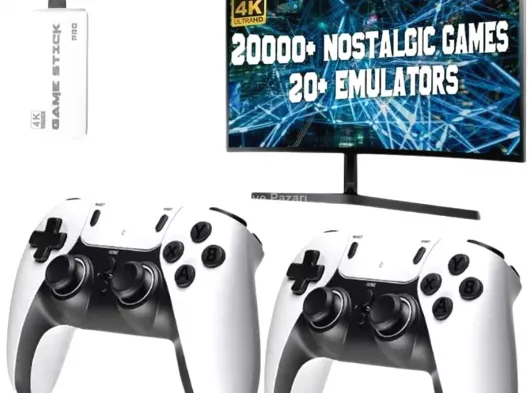 3D 4K HD 2.4G Game Stick 4K Ultra Hd Oyun Konsolu Çift Kollu