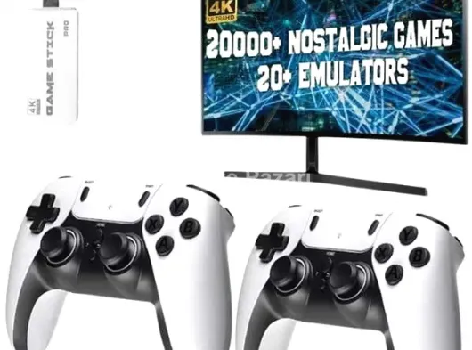 3D 4K HD 2.4G Game Stick 4K Ultra Hd Oyun Konsolu Çift Kollu
