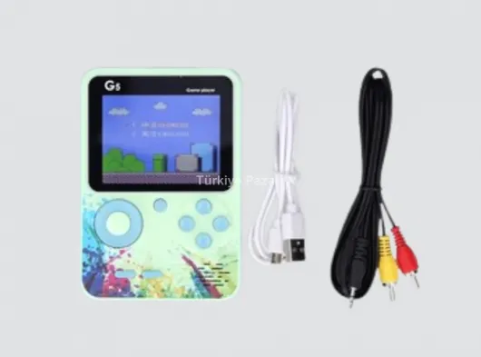 G5 Taşınabilir Retro Game Box 500 Oyunlu Şarjlı Mini Oyun Konsolu