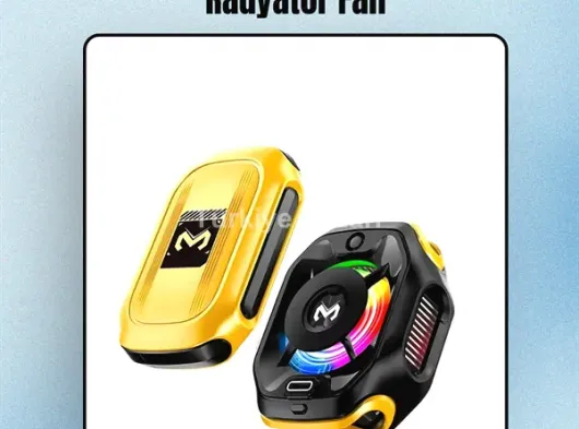 RGB Işıklı Girdap Fanlı Mobil Soğutucu | Manyetik Montaj | Type-C Girişli