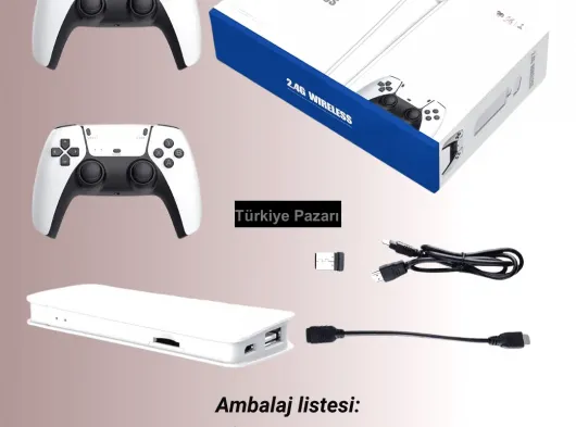 M15 Retro Konsol – 20.000 Oyunlu, Çift Gamepadli, 4K HDMI